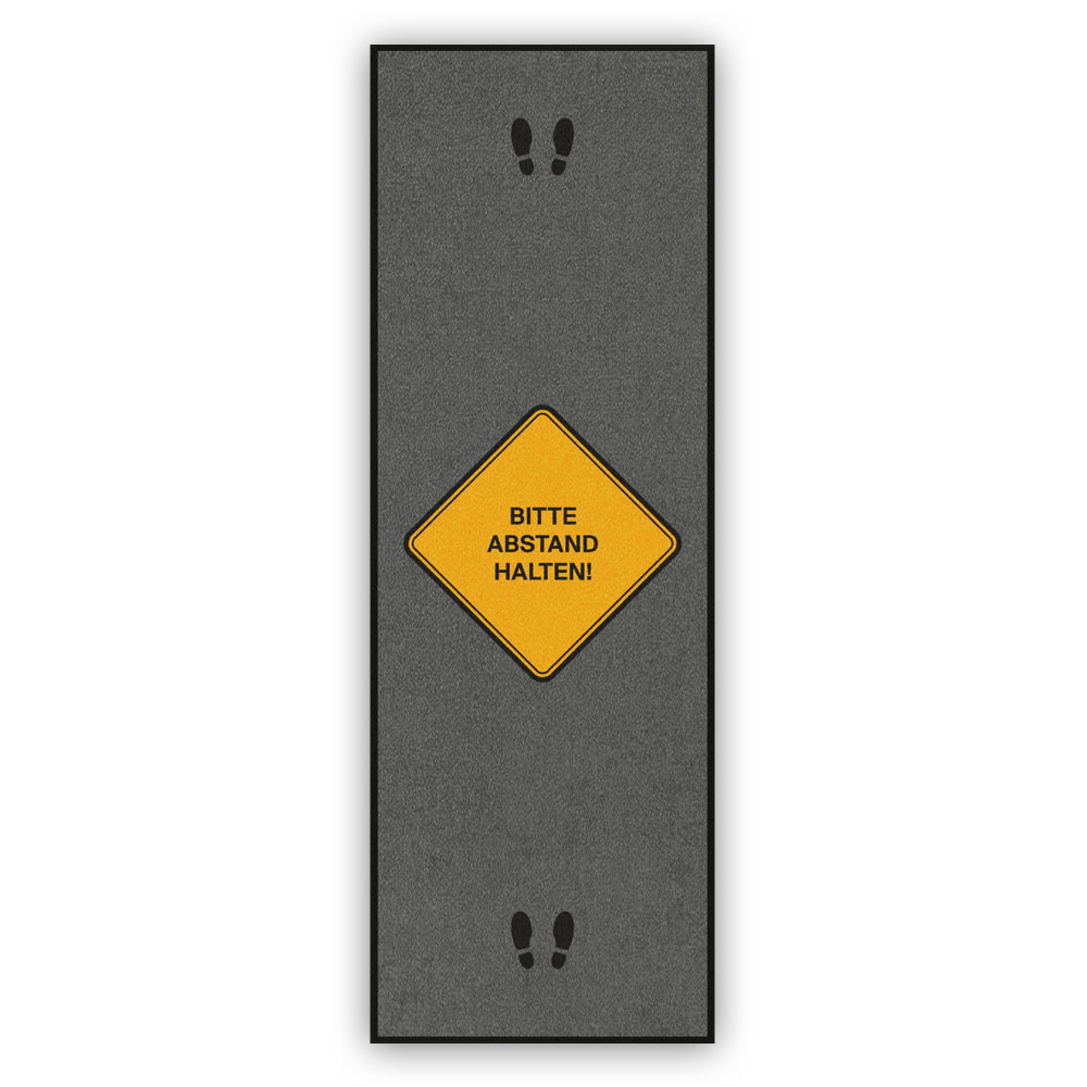Sicherheitsabstands-Fußmatte Motiv B