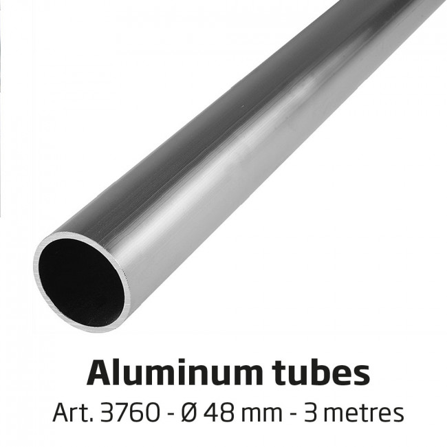 Aluminium Rohr, 3 Meter / Ø 48 mm