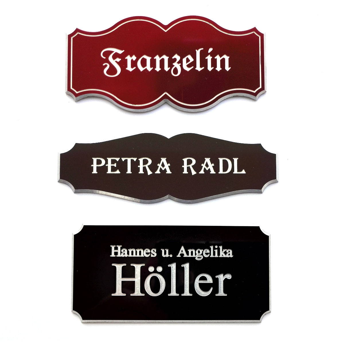 Gravur Türschilder Eloxal