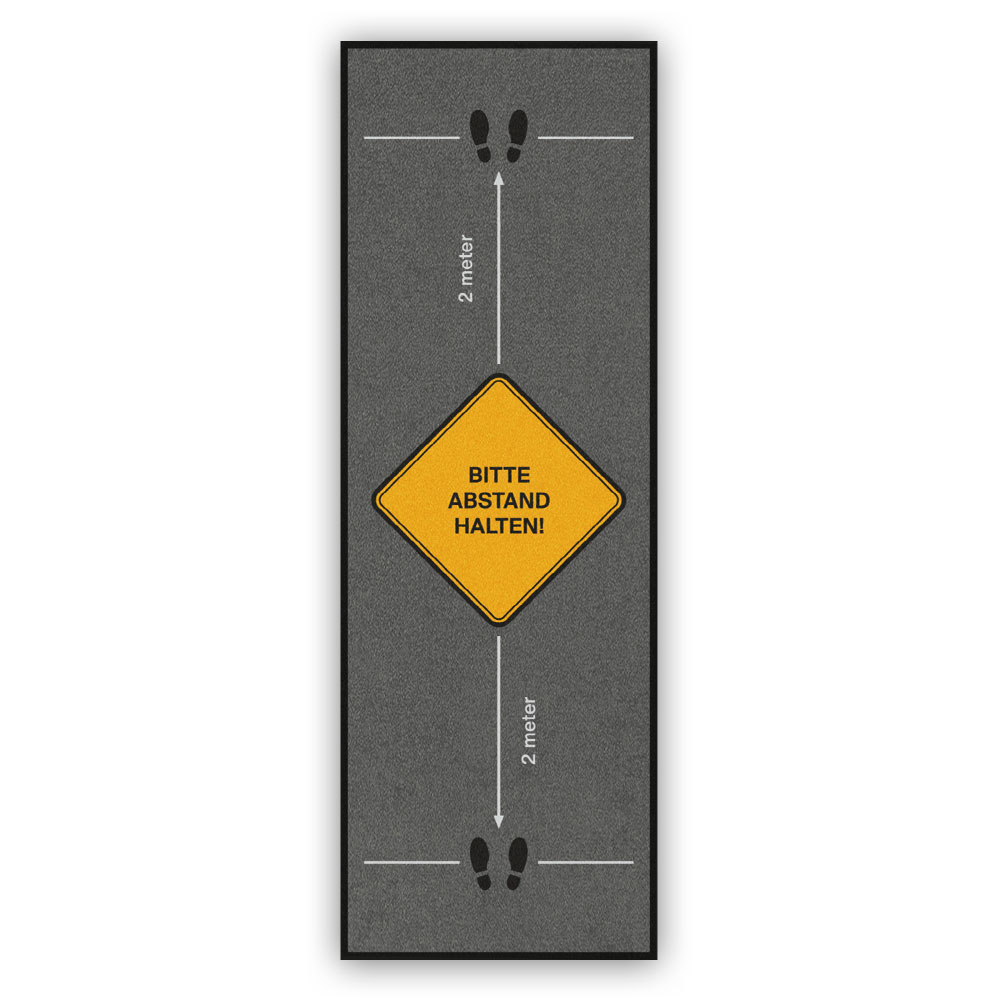 Sicherheitsabstands-Fußmatte Motiv D