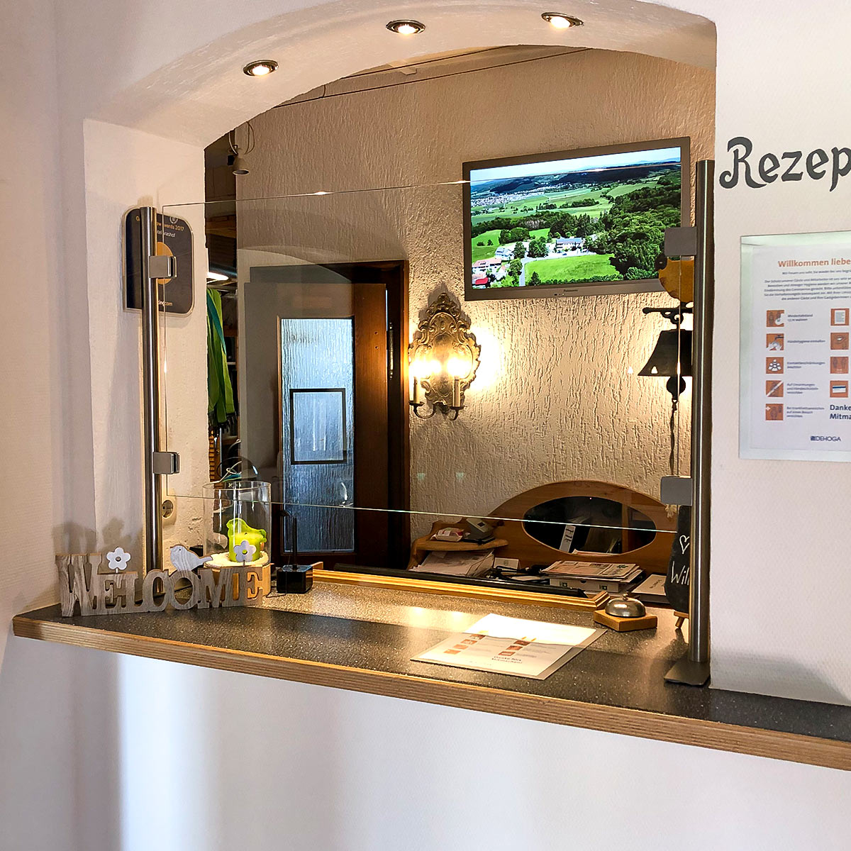 Schutzscheiben Edelstahlrahmen