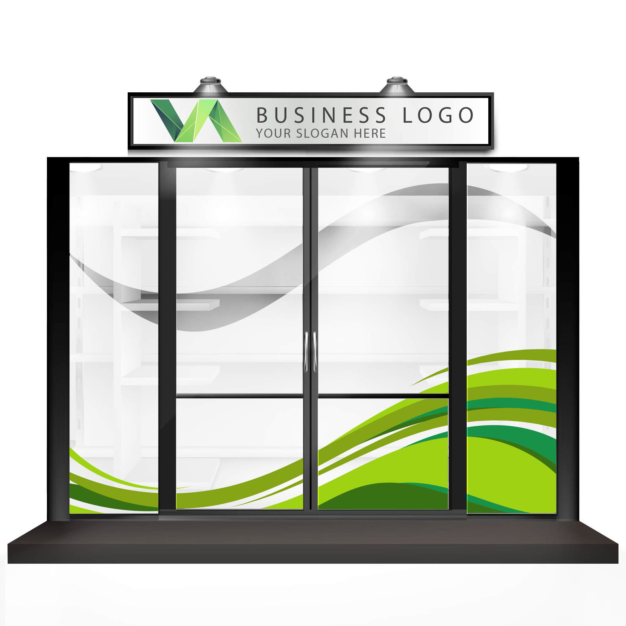 Aufkleber Sandstrahlfolie - bedruckt