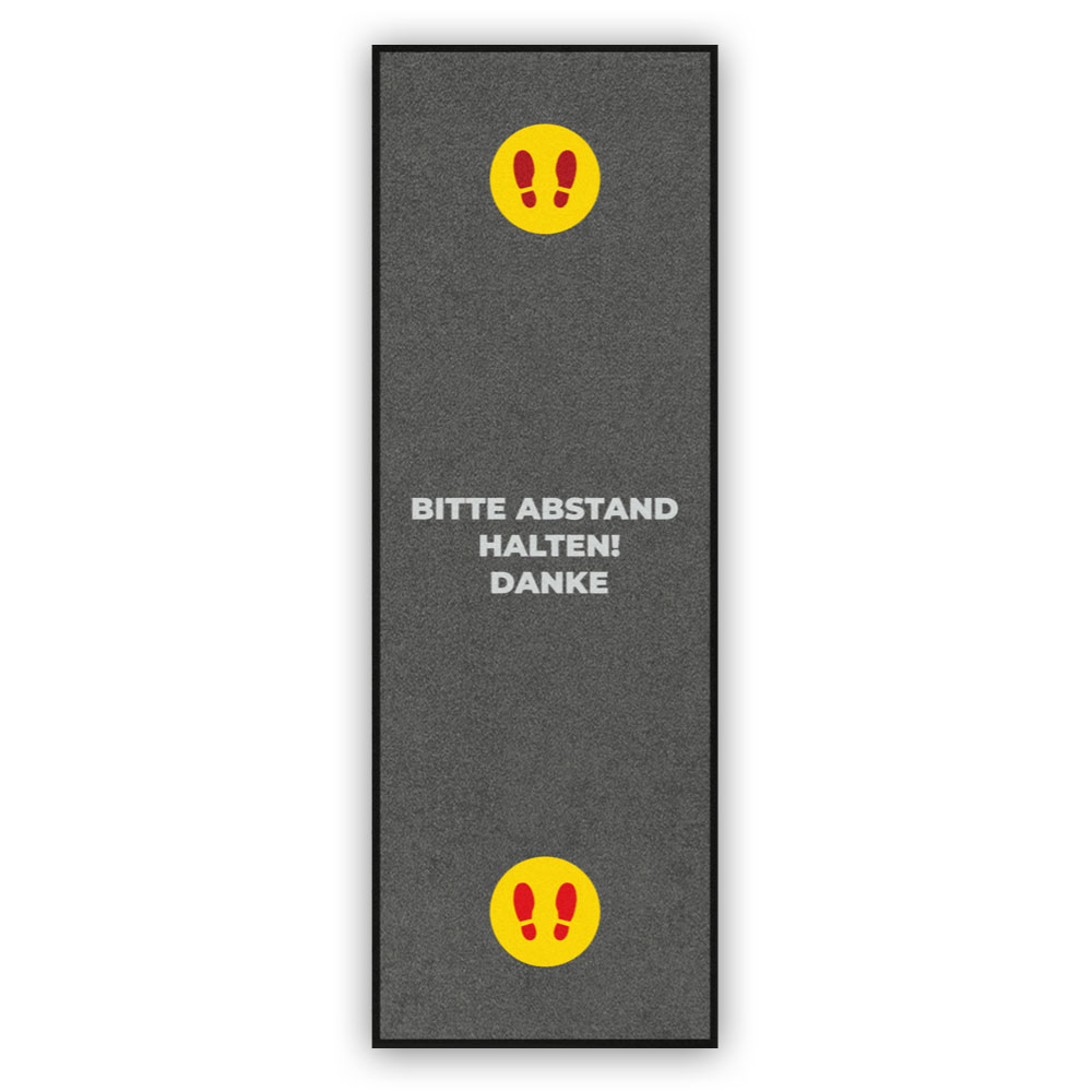 Sicherheitsabstands-Fußmatte Motiv A
