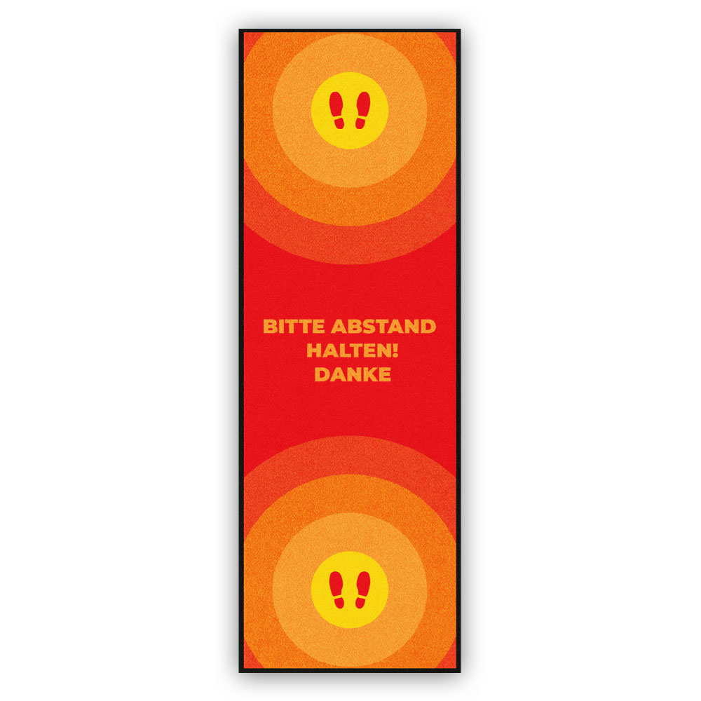 Sicherheitsabstands-Fußmatte Motiv C